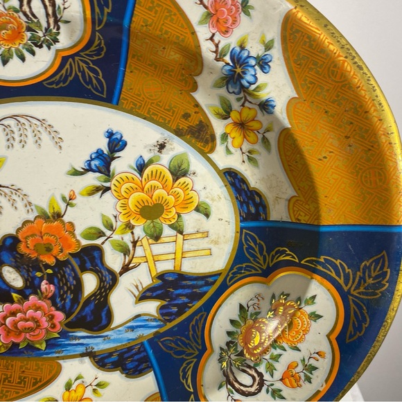 Daher Decorated Ware Oval Tin Tray Made in England - Picture 5 of 8